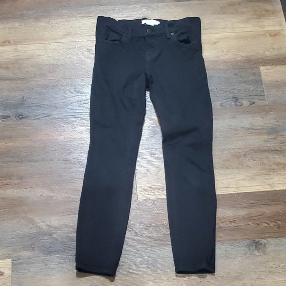 Hatch Black Maternity Skinny Jeans with Tapered Leg - Picture 1 of 7